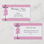 Roze moederschap Dress Boutique Visitekaartjes (Voorkant / Achterkant)