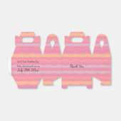 Roze moer en peach bedankdoosjes (Uitgevouwen)