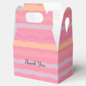 Roze moer en peach bedankdoosjes (Geopend)