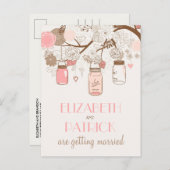 roze moeraspotten Sla het Briefkaart Datum op (Voorkant / Achterkant)