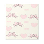 Roze moerpatroon notitieblok (Voorkant)