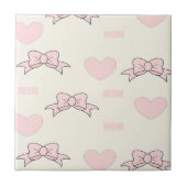 Roze moerpatroon tegeltje (Voorkant)