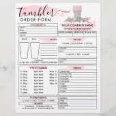 Roze Mok bestelling penseel Flyer (Voorkant)