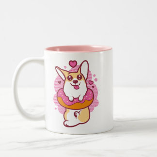 Roze Mok Donut Corgi