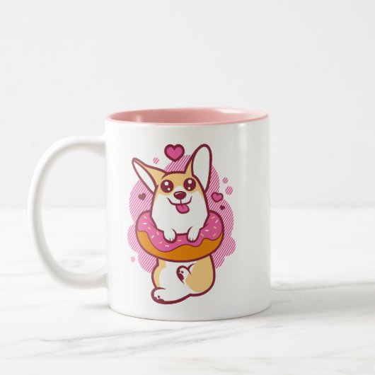 Roze Mok Donut Corgi (Links)