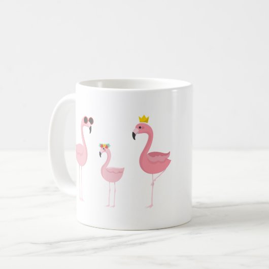 Roze Mok Flamingo (Voorkant links)