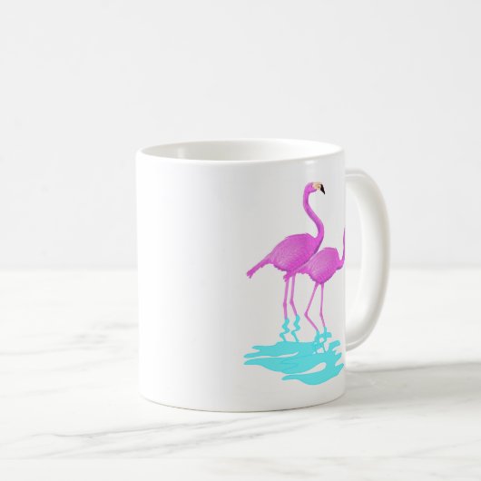 Roze Mok Flamingo (Voorkant rechts)