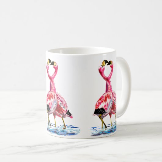 Roze Mok Flamingo (Voorkant rechts)