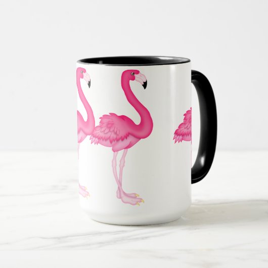 Roze mok Flamingo koffie (Voorkant rechts)