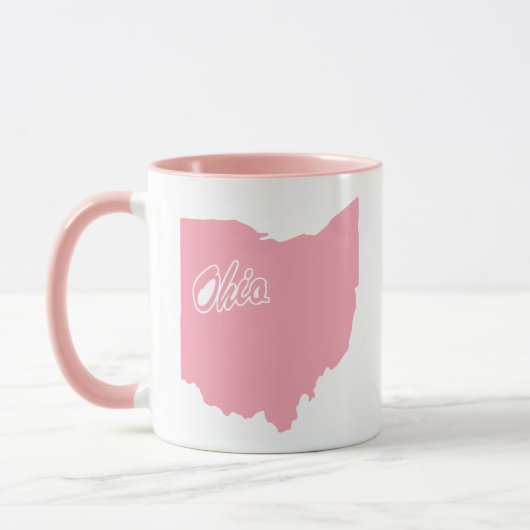 Roze mok in de vorm van Ohio (Links)