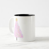 Roze mok kerstboomkoffie (Voorkant links)
