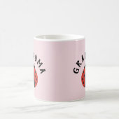 Roze mok met ladybug voor de oma (Center)