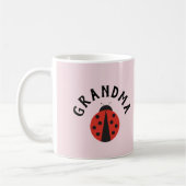 Roze mok met ladybug voor de oma (Links)