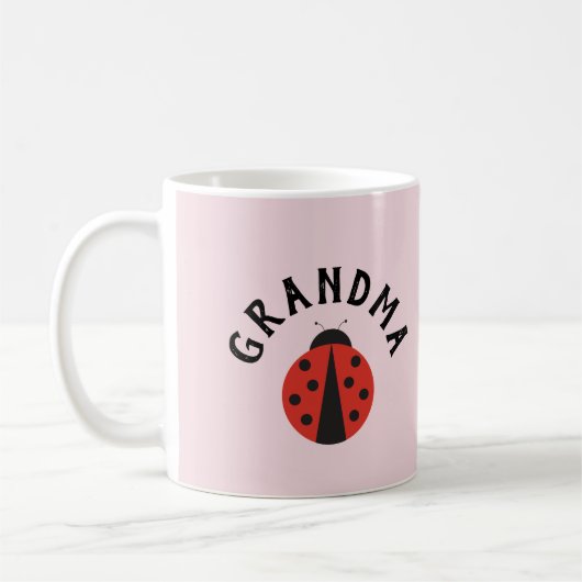 Roze mok met ladybug voor de oma (Links)
