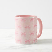 Roze mok met roze strikken (Voorkant rechts)