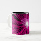 Roze mok met twee tonen hartslag (Voorkant links)