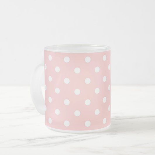 Roze Mok met witte pooldots (Voorkant links)