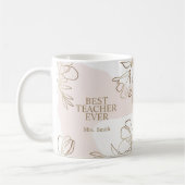 Roze Mok van de Aangepaste Leraar met Bloemen (Links)