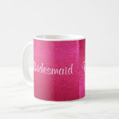 Roze Mok van de Bridesmaïde glitter (Voorkant links)