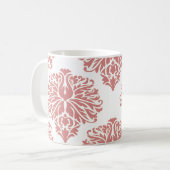 Roze Mok van Elegant Damask Coffee (Voorkant links)