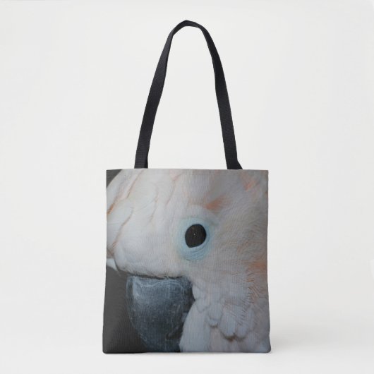 Roze Moluccan Cockatau Parrot Tote Bag (Voorkant)