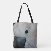 Roze Moluccan Cockatau Parrot Tote Bag (Achterkant)