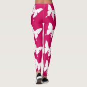 Roze monarchvlinder leggings (Achterkant)