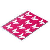 Roze monarchvlinder notitieboek (Linkerzijde)