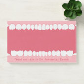 Roze mond met Teth Personalize Post-it Notes (Kantoor)