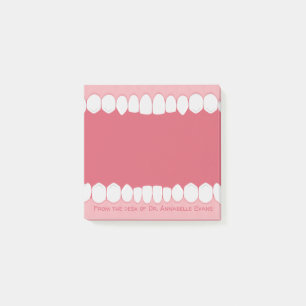 Roze mond met Teth Personalize Post-it Notes
