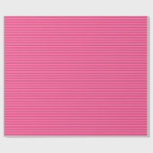 Roze Monochromatische Streep Wrapping Papier (Vlak)