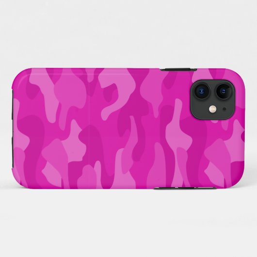 Roze monocolor Camo Case-Mate iPhone Case (Achterkant (horizontaal))
