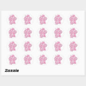 ROZE MONOGRAM A RONDE STICKER (Vel)