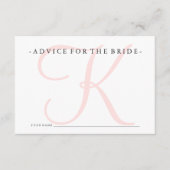 Roze monogram advies voor het spel met de bride Sh (Voorkant)
