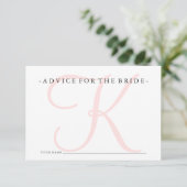 Roze monogram advies voor het spel met de bride Sh (Staand voorkant)
