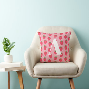 Roze Monogram Babykamer Kussen