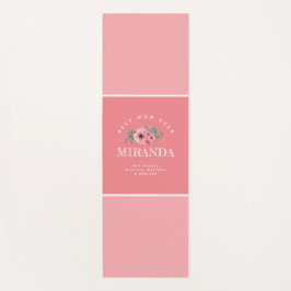 Roze Monogram Beste Moeder Ooit Persoonlijke Yoga Yogamat