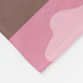 Roze monogram Camo Girly Camouflage Fleece Deken (Hoek)