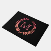 Roze monogram deurmat (Schuin)