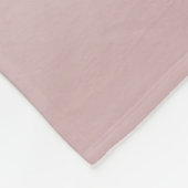 roze monogram en Jouw naam script bevestigen Fleece Deken (Hoek)