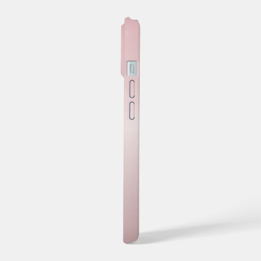  roze monogram en Jouw naam script bevestigen iPhone 15 Case (Linkerkant)