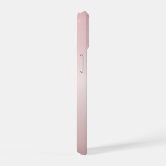 roze monogram en Jouw naam script bevestigen iPhone 15 Case (Rechterkant)