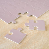 roze monogram en Jouw naam script bevestigen Legpuzzel (Zijkant)