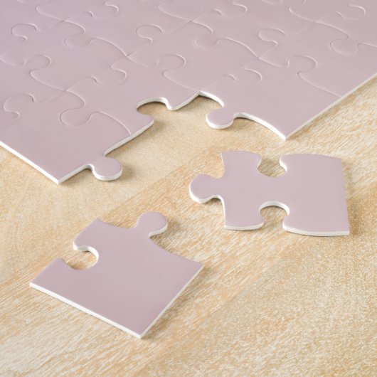 roze monogram en Jouw naam script bevestigen Legpuzzel (Zijkant)