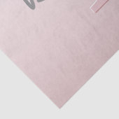 roze monogram en Jouw naam script bevestigen Tissuepapier (Detail)