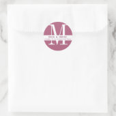 Roze Monogram etiket (Tas)