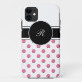 Roze Monogram iPhone 5 Hoesjes (Achterkant)