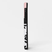 Roze Monogram iPhone 5 Hoesjes Vast (Achterkant/links)