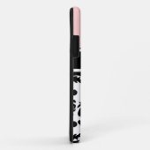 Roze Monogram iPhone 5 Hoesjes Vast (Achterkant/rechts)