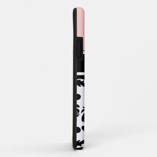 Roze Monogram iPhone 5 Hoesjes Vast (Achterkant/rechts)